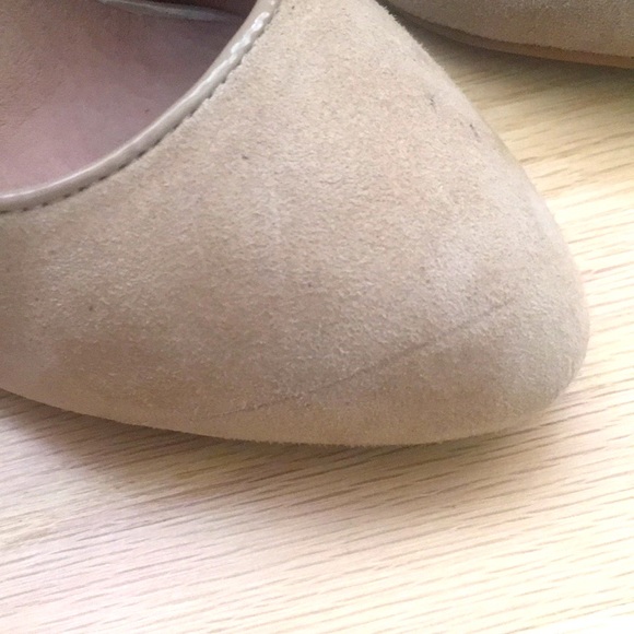 Aldo, 4 inch nude colored, microsuede heels, size 6.5 - Picture 3 of 5